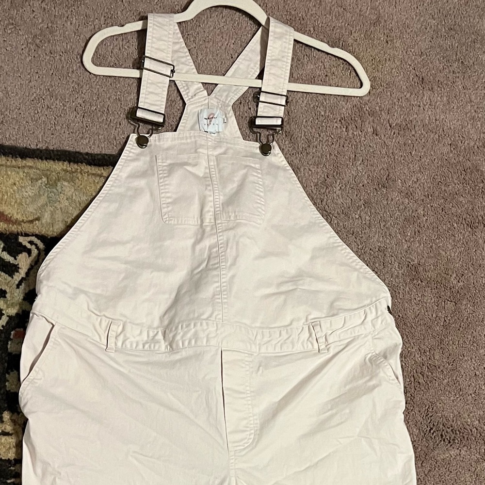 SOLD! Sz 14 The Nines by Hatch Maternity Overalls Light Pink - Picture 5 of 9